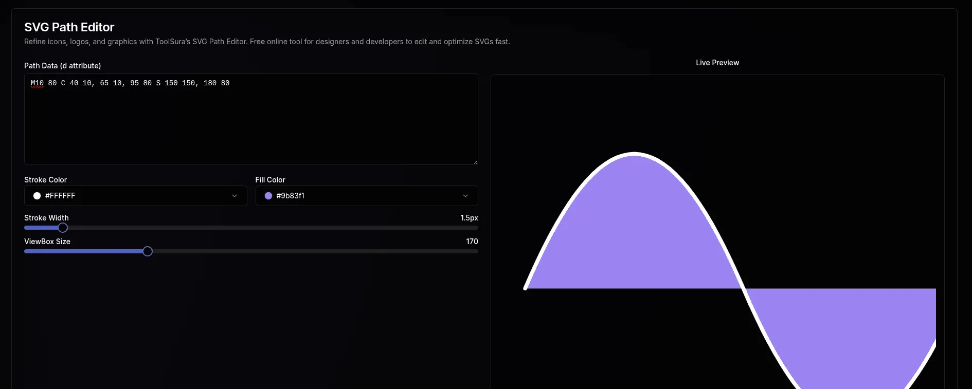 Online SVG Path Editor: Create, Edit & Visualize SVG Paths