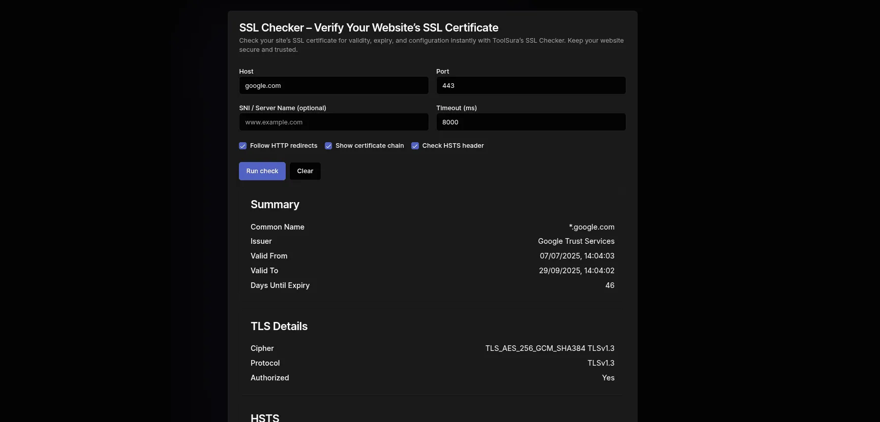 Free Online SSL Checker: Verify Your Website's SSL Certificate