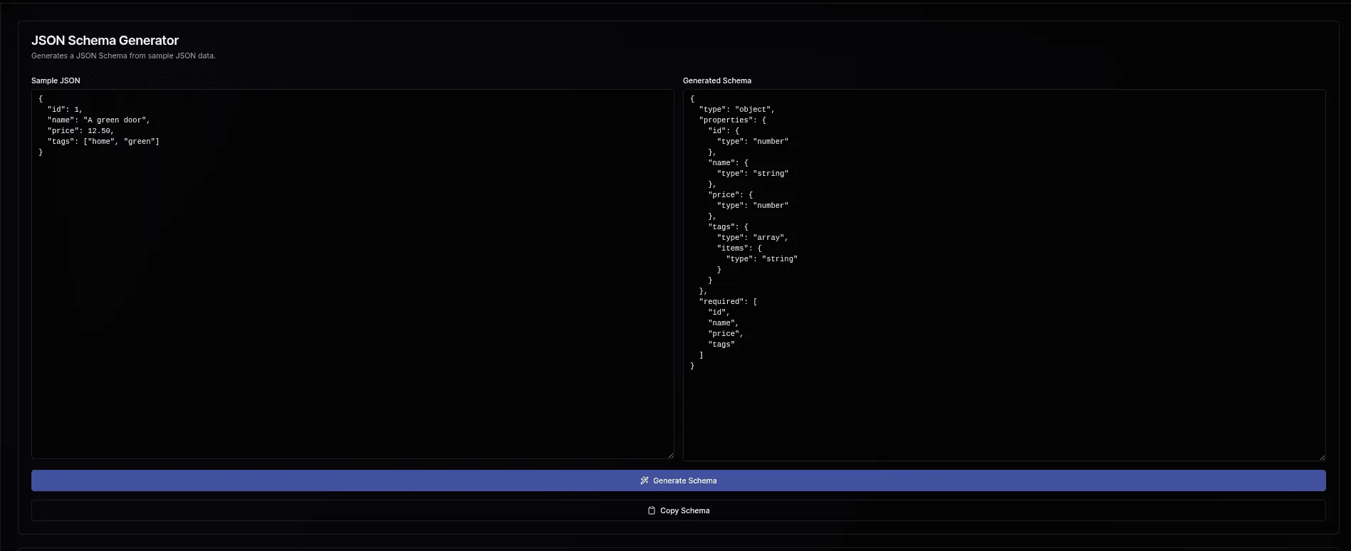 Free Online JSON Schema Generator: Build & Validate Data