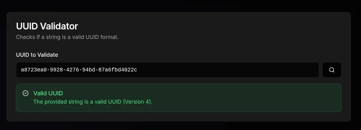 UUID Validator Online - Free UUID & GUID Format Checker