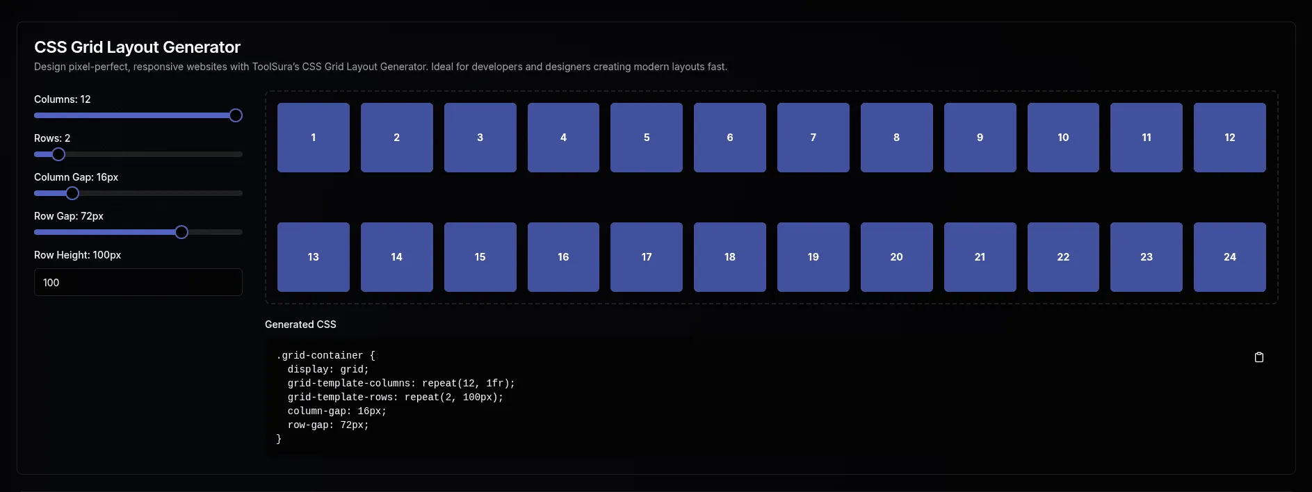 Interactive CSS Grid Tool for Responsive Layouts Online