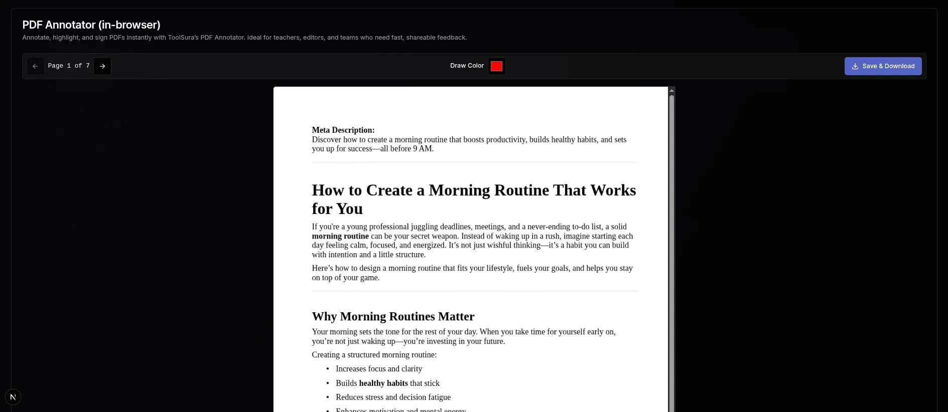 Free Online PDF Annotator: Mark & Edit PDFs in Browser