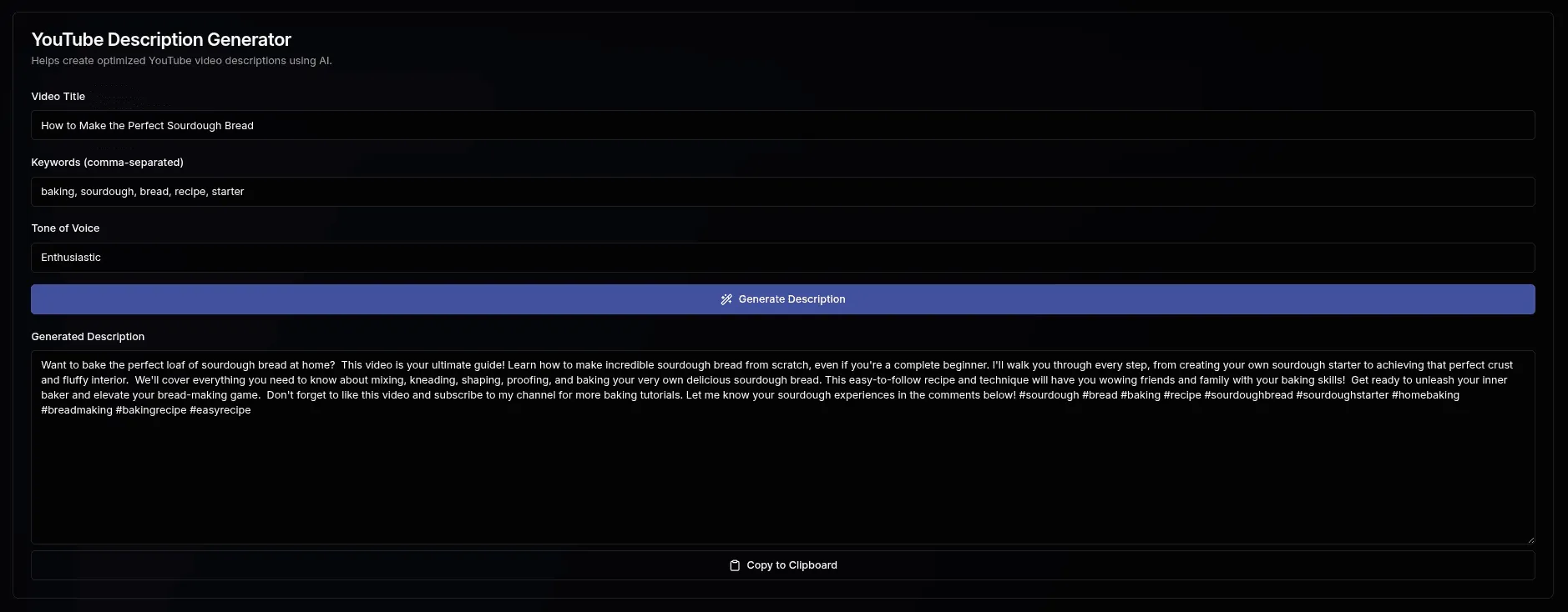 Free AI YouTube Description Generator: Write SEO Descriptions