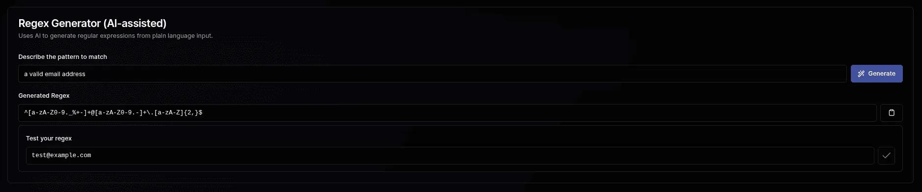AI Regex Generator: Free Online Regular Expression Builder