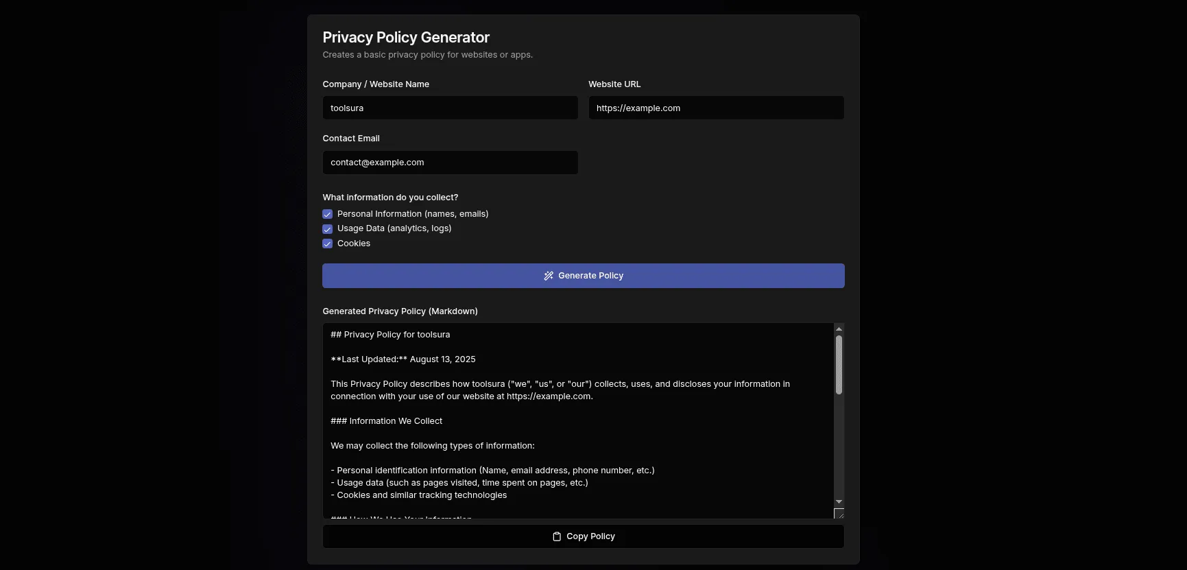 Free Privacy Policy Generator | Create Your Website's Policy Instantly