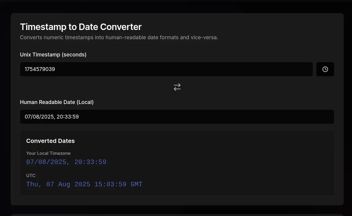 Free Online Timestamp to Date Converter - Unix & Epoch