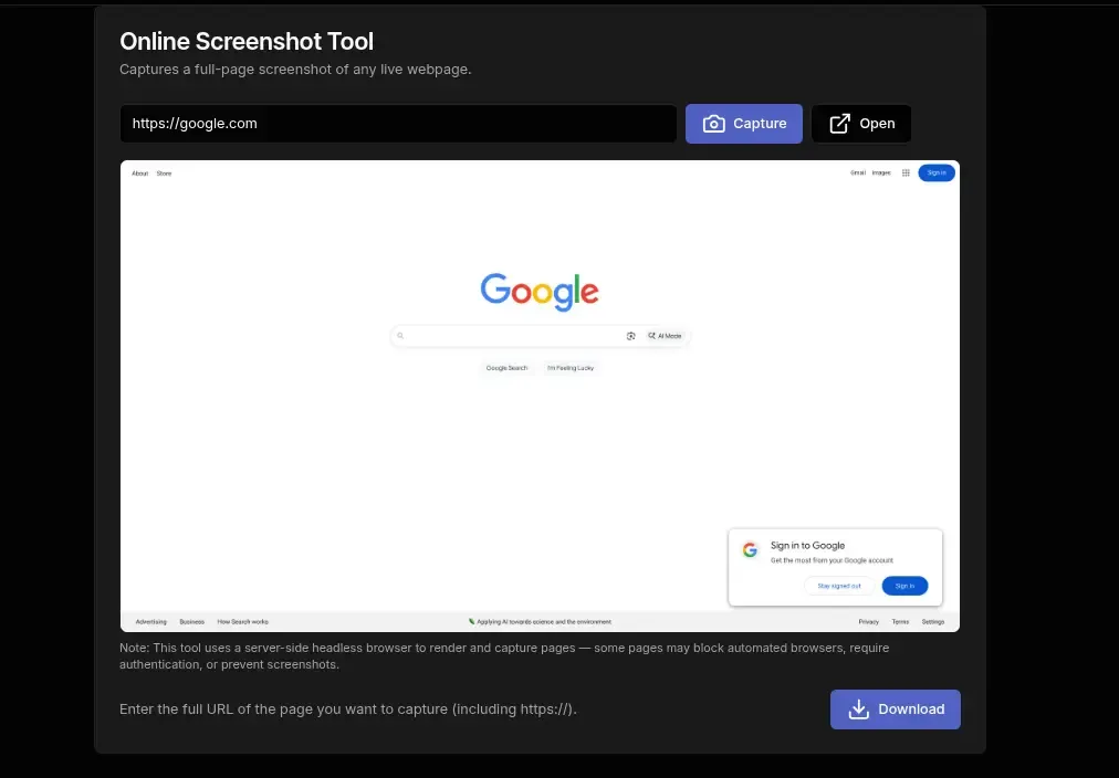 Free Online Screenshot Tool: Capture Web & Full Page Instantly