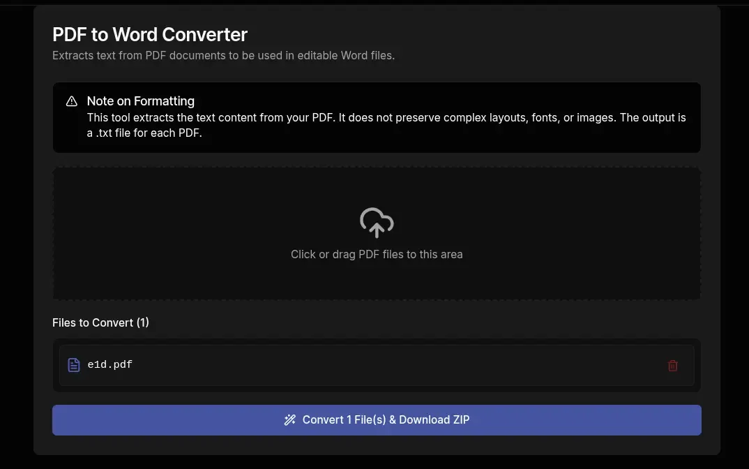 Free PDF to Word Converter Online | High Accuracy & Secure - ToolSura