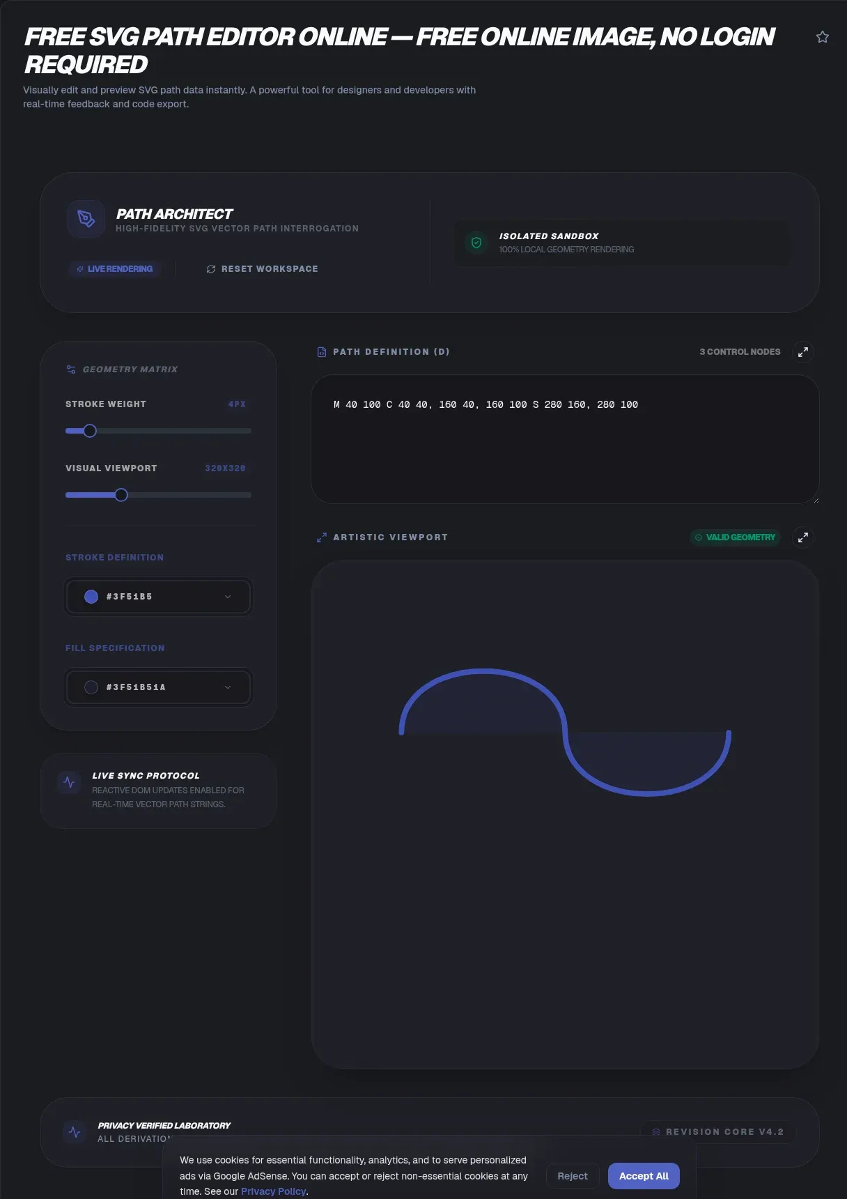 Free SVG Path Editor Online - Edit Bezier Curves Visually