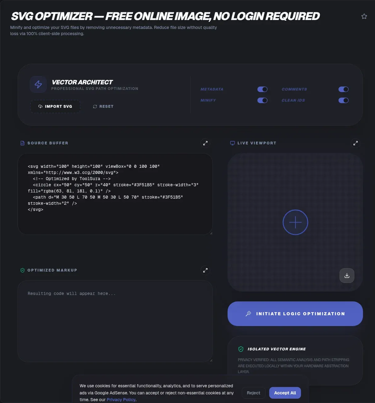 Free SVG Optimizer Online - Compress & Minify SVG Files