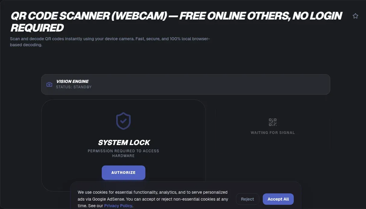 QR Code Scanner: Decode Codes With Your Webcam