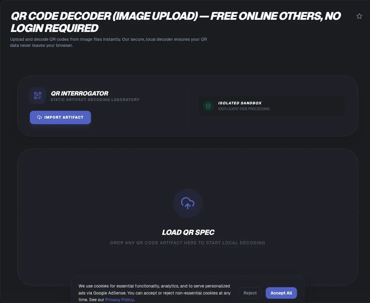 QR Code Decoder: Read Codes From Saved Images