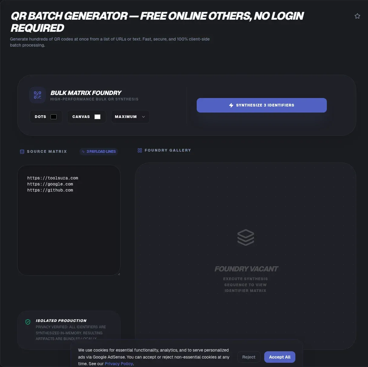 QR Batch Generator: Hundreds of Codes From One Spreadsheet