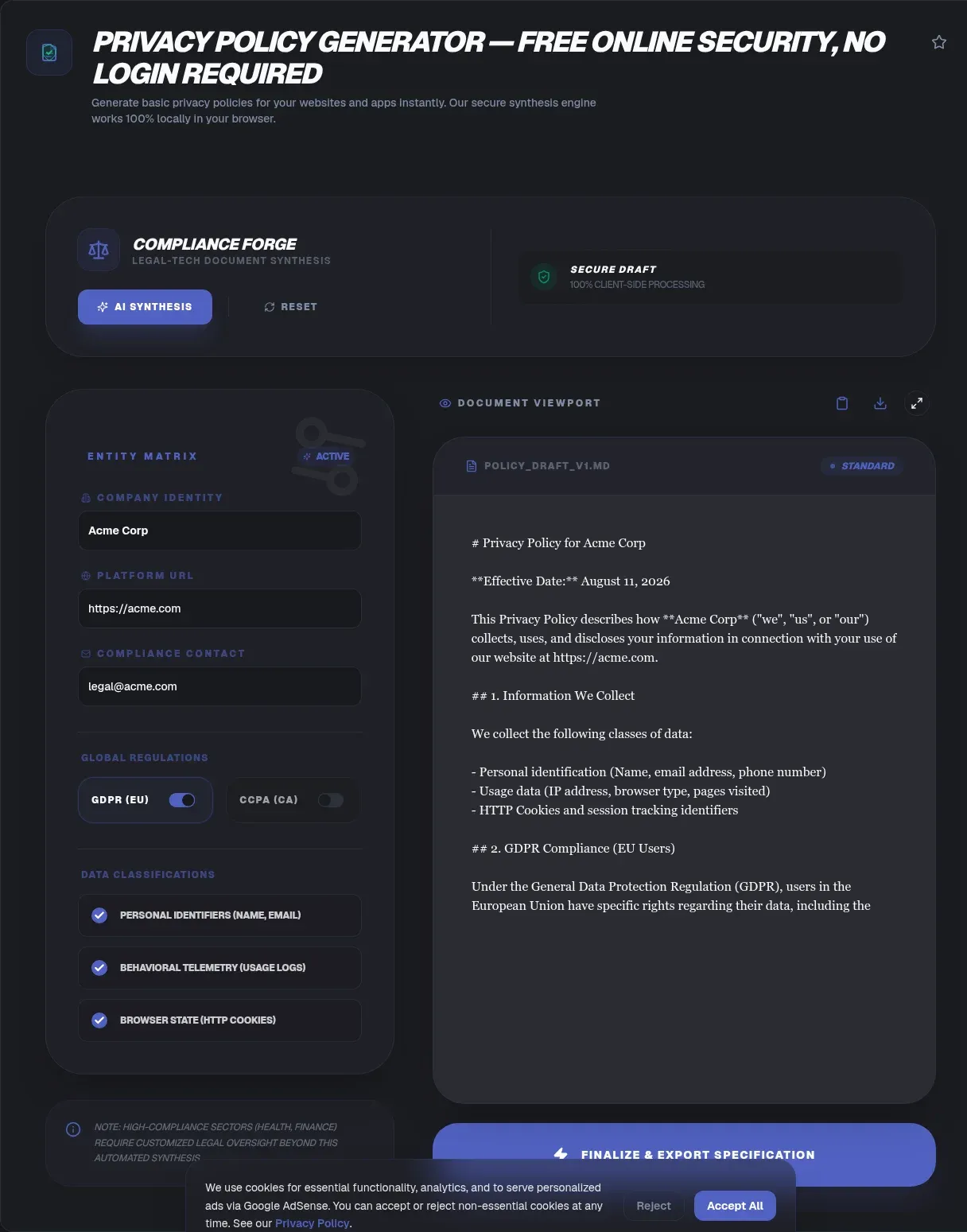 Privacy Policy Generator: Custom Drafts From Your Answers