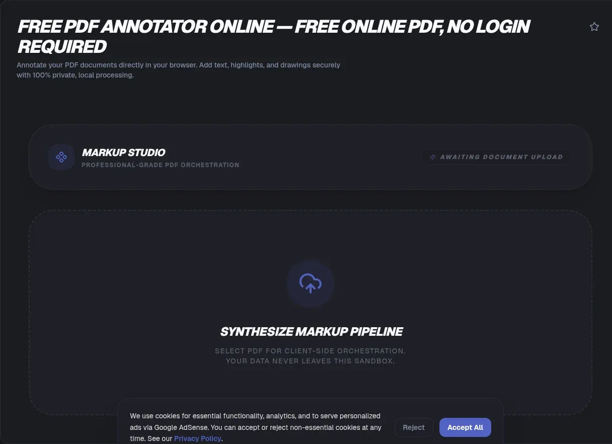 PDF Annotator in Browser: Free, Private, No Upload Required