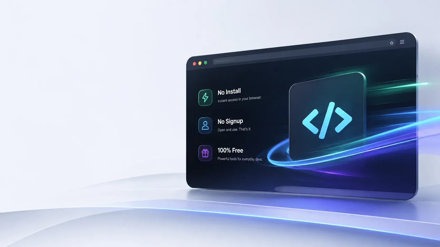 Best Free Developer Tools 2026: No Install, No Signup